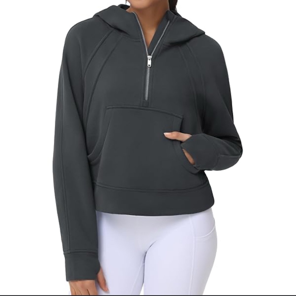 Women's Y2k Black Scuba Hoodie